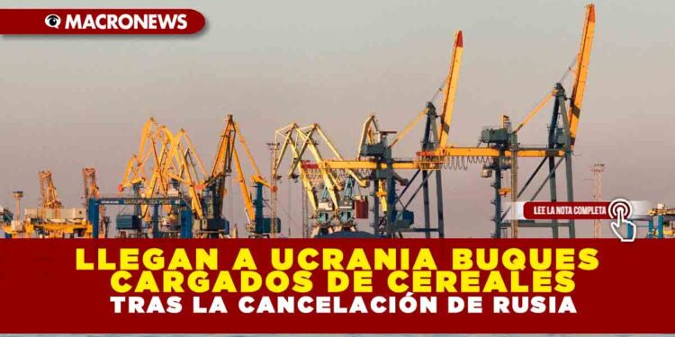 Llegan a Ucrania buques cargados de cereales tras la cancelación de Rusia