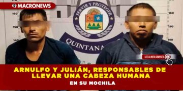 Arnulfo y Julián, responsables de llevar una cabeza humana en su mochila