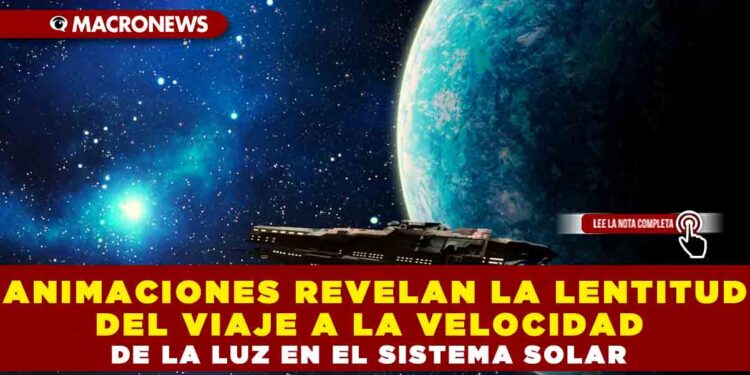 ANIMACIONES REVELAN LA LENTITUD DEL VIAJE A LA VELOCIDAD DE LA LUZ EN EL SISTEMA SOLAR
