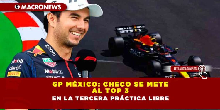 GP México: Checo se mete al top 3 en la tercera práctica libre