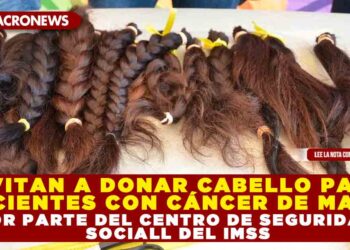 INVITAN A DONAR CABELLO PARA PACIENTES CON CÁNCER DE MAMA POR PARTE DEL CENTRO DE SEGURIDAD SOCIALL DEL IMSS