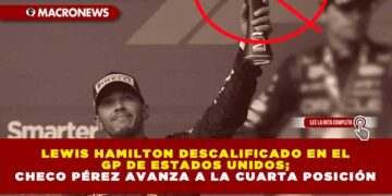 Lewis Hamilton Descalificado en el GP de Estados Unidos; Checo Pérez Avanza a la Cuarta Posición.