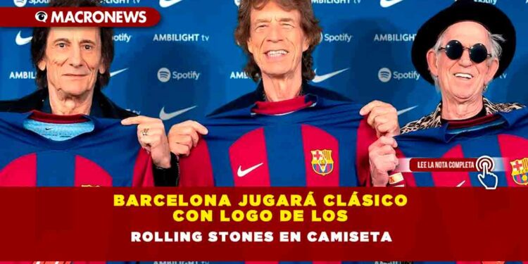 Barcelona jugará clásico con logo de los Rolling Stones en camiseta