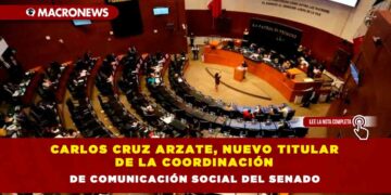 Carlos Cruz Arzate, nuevo titular de la Coordinación de Comunicación Social del Senado