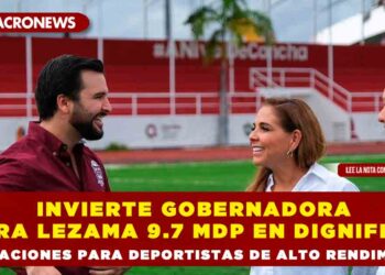 Invierte Gobernadora  Mara Lezama 9.7 mdp en dignificar instalaciones para deportistas de alto rendimiento