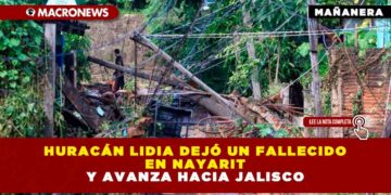 Huracán Lidia dejó un fallecido en Nayarit y avanza hacia Jalisco
