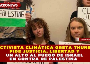 La Activista Climática Greta Thunberg pide Justicia, libertad y un alto al fuego de Israel en contra de Palestina