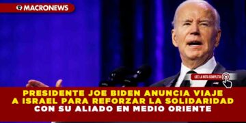 Presidente Joe Biden anuncia viaje a Israel para reforzar la solidaridad con su aliado en Medio Oriente