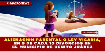 ALIENACIÓN PARENTAL O LEY VICARIA, EN 5 DE CADA 10 DIVORCIOS EN EL MUNICIPIO DE BENITO JUÁREZ