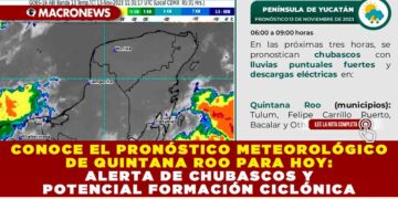Conoce el pronóstico Meteorológico de Quintana Roo para hoy: Alerta de Chubascos y Potencial Formación Ciclónica