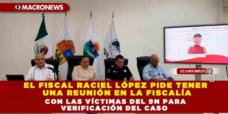 EL FISCAL RACIEL LÓPEZ PIDE TENER UNA REUNIÓN EN LA FISCALÍA CON LAS VÍCTIMAS DEL 9N PARA VERIFICACIÓN DEL CASO