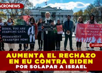 Aumenta el rechazo en EU contra Biden por solapar a Israel