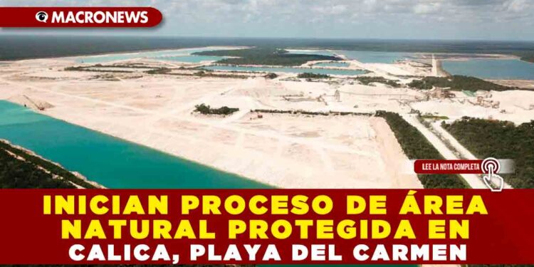 INICIAN PROCESO DE ÁREA NATURAL PROTEGIDA EN CALICA, PLAYA DEL CARMEN