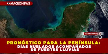 PRONÓSTICO PARA LA PENÍNSULA: DÍAS NUBLADOS ACOMPAÑADOS DE FUERTES LLUVIAS