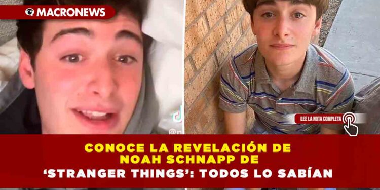 Conoce la revelación de Noah Schnapp de ‘Stranger Things’: Todos Lo Sabían