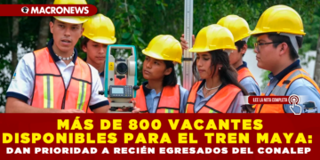 MÁS DE 800 VACANTES DISPONIBLES PARA EL TREN MAYA: DAN PRIORIDAD A RECIÉN EGRESADOS DEL CONALEP