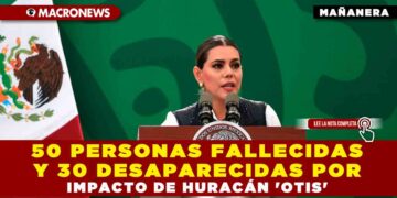 50 personas fallecidas y 30 desaparecidas por impacto de huracán ‘Otis’