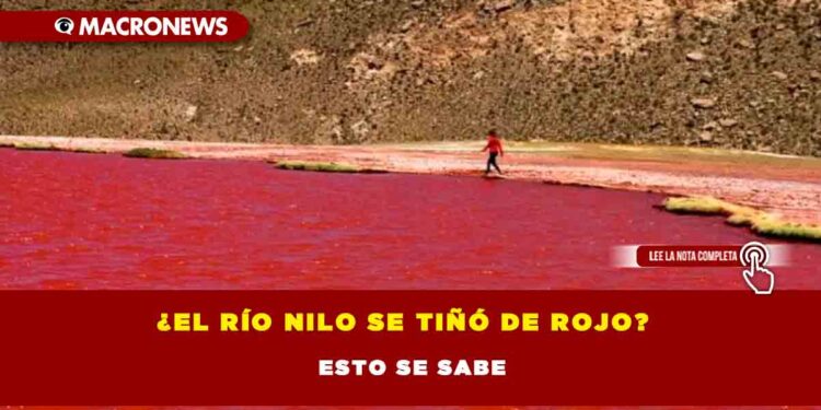 ¿El Río Nilo se tiñó de rojo? Esto se sabe