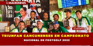 Triunfan cancunenses en Campeonato Nacional de Footgolf 2023