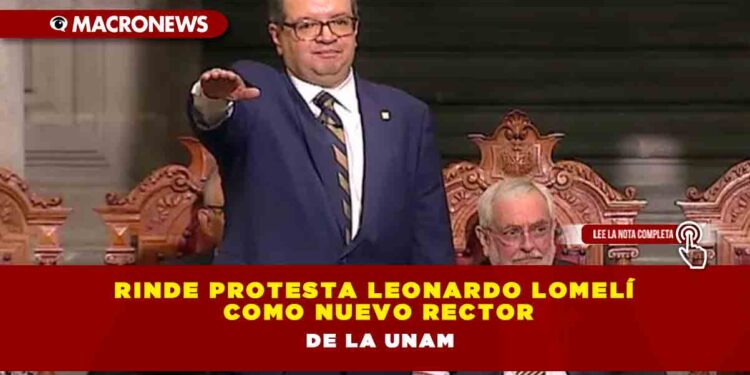 Rinde protesta Leonardo Lomelí como nuevo rector de la UNAM