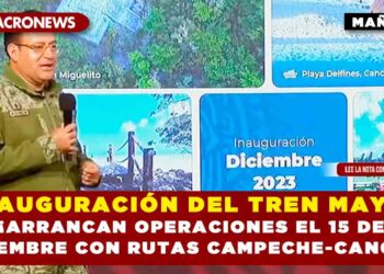Inauguración del Tren Maya: ¡Arrancan Operaciones el 15 de Diciembre con Rutas Campeche-Cancún!