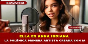 ELLA ES ANNA INDIANA, LA POLÉMICA PRIMERA ARTISTA CREADA CON IA