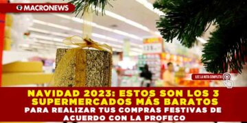 NAVIDAD 2023: ESTOS SON LOS 3 SUPERMERCADOS MÁS BARATOS PARA REALIZAR TUS COMPRAS FESTIVAS DE ACUERDO CON LA PROFECO