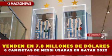 VENDEN EN 7.8 MILLONES DE DÓLARES 6 CAMISETAS DE MESSI USADAS EN QATAR 2022