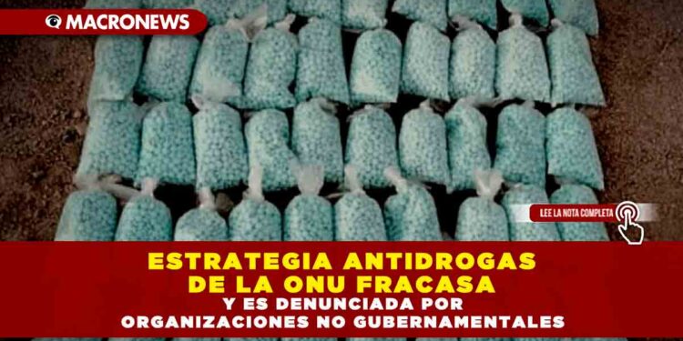 ESTRATEGIA ANTIDROGAS DE LA ONU FRACASA Y ES DENUNCIADA POR ORGANIZACIONES NO GUBERNAMENTALES