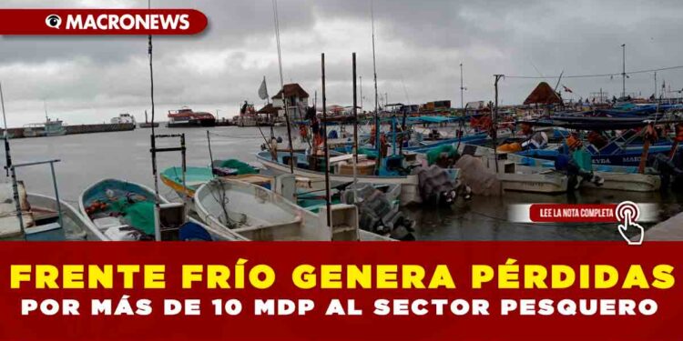 FRENTE FRÍO GENERA PÉRDIDAS POR MÁS DE 10 MDP AL SECTOR PESQUERO