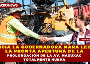 ANUNCIA LA GOBERNADORA MARA LEZAMA LA PRONTA APERTURA DE LA PROLONGACIÓN DE LA AV. MAXUXAC TOTALMENTE NUEVA