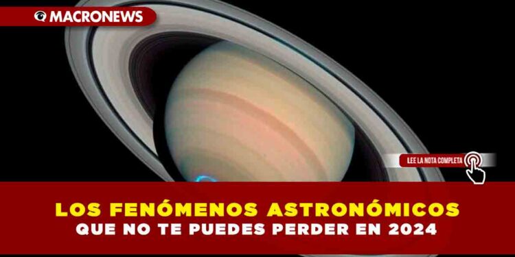 LOS FENÓMENOS ASTRONÓMICOS QUE NO TE PUEDES PERDER EN 2024