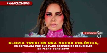 GLORIA TREVI EN UNA NUEVA POLÉMICA, ES CRITICADA POR SUS FANS DESPUÉS DE ESCUPIRLES EN PLENO CONCIERTO