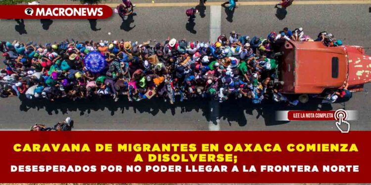 CARAVANA DE MIGRANTES EN OAXACA COMIENZA A DISOLVERSE; DESESPERADOS POR NO PODER LLEGAR A LA FRONTERA NORTE