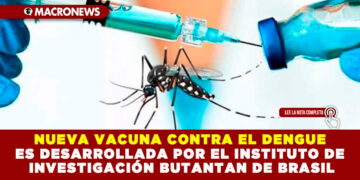 NUEVA VACUNA CONTRA EL DENGUE ES DESARROLLADA POR EL INSTITUTO DE INVESTIGACIÓN BUTANTAN DE BRASIL