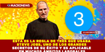 ESTA ES LA REGLA DE TRES QUE USABA STEVE JOBS, UNO DE LOS GRANDES SECRETOS DE SU ÉXITO Y ES APLICABLE EN MUCHOS ÁMBITOS LABORALES