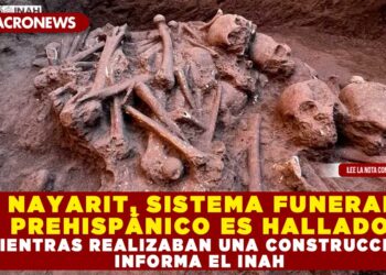 EN NAYARIT, SISTEMA FUNERARIO PREHISPÁNICO ES HALLADO MIENTRAS REALIZABAN UNA CONSTRUCCIÓN INFORMA EL INAH