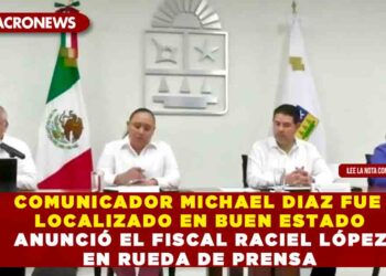 COMUNICADOR MICHAEL DIAZ FUE LOCALIZADO EN BUEN ESTADO ANUNCIÓ EL FISCAL RACIEL LÓPEZ EN RUEDA DE PRENSA