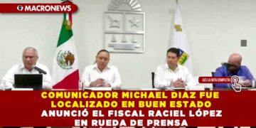 COMUNICADOR MICHAEL DIAZ FUE LOCALIZADO EN BUEN ESTADO ANUNCIÓ EL FISCAL RACIEL LÓPEZ EN RUEDA DE PRENSA