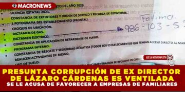 PRESUNTA CORRUPCIÓN DE EX DIRECTOR DE LÁZARO CÁRDENAS ES VENTILADA; SE LE ACUSA DE FAVORECER A EMPRESAS DE FAMILIARES