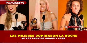 LAS MUJERES DOMINARON LA NOCHE DE LOS PREMIOS GRAMMY 2024