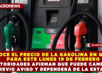 CONOCE EL PRECIO DE LA GASOLINA EN Q. ROO PARA ESTE LUNES 19 DE FEBRERO; AUTORIDADES AFIRMAN QUE PUEDE CAMBIAR SIN PREVIO AVISO Y DEPENDERÁ DE LA ESTACIÓN