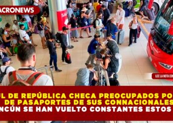 CÓNSUL DE REPÚBLICA CHECA PREOCUPADOS POR ROBO DE PASAPORTES DE SUS CONNACIONALES EN CANCÚN SE HAN VUELTO CONSTANTES ESTOS CASOS