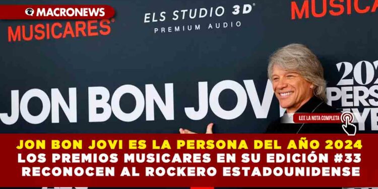 JON BON JOVI ES LA PERSONA DEL AÑO 2024 LOS PREMIOS MUSICARES EN SU EDICIÓN #33 RECONOCEN AL ROCKERO ESTADOUNIDENSE