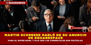 MARTIN SCORSESE HABLÓ DE SU ANUNCIO DE SQUARESPACE PARA EL SUPER BOWL Y DIJO QUE LOS COMERCIALES SON PELÍCULAS