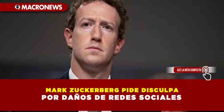 MARK ZUCKERBERG PIDE DISCULPA POR DAÑOS DE REDES SOCIALES