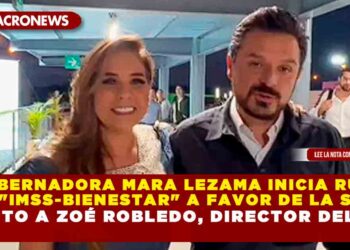 GOBERNADORA MARA LEZAMA INICIA RUTA DEL «IMSS-BIENESTAR» A FAVOR DE LA SALUD JUNTO A ZOÉ ROBLEDO, DIRECTOR DEL IMSS