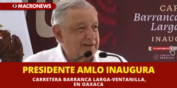 PRESIDENTE AMLO INAUGURA CARRETERA BARRANCA LARGA-VENTANILLA, EN OAXACA
