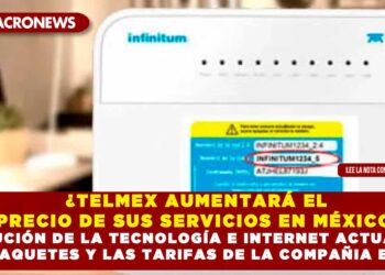 ¿TELMEX AUMENTARÁ EL PRECIO DE SUS SERVICIOS EN MÉXICO? EVOLUCIÓN DE LA TECNOLOGÍA E INTERNET ACTUALIZAN LOS PAQUETES Y LAS TARIFAS DE LA COMPAÑIA EN 2024
