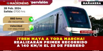 ¡TREN MAYA A TODA MARCHA! REALIZARÁN PRIMER RECORRIDO A 140 KM/H EL 28 DE FEBRERO